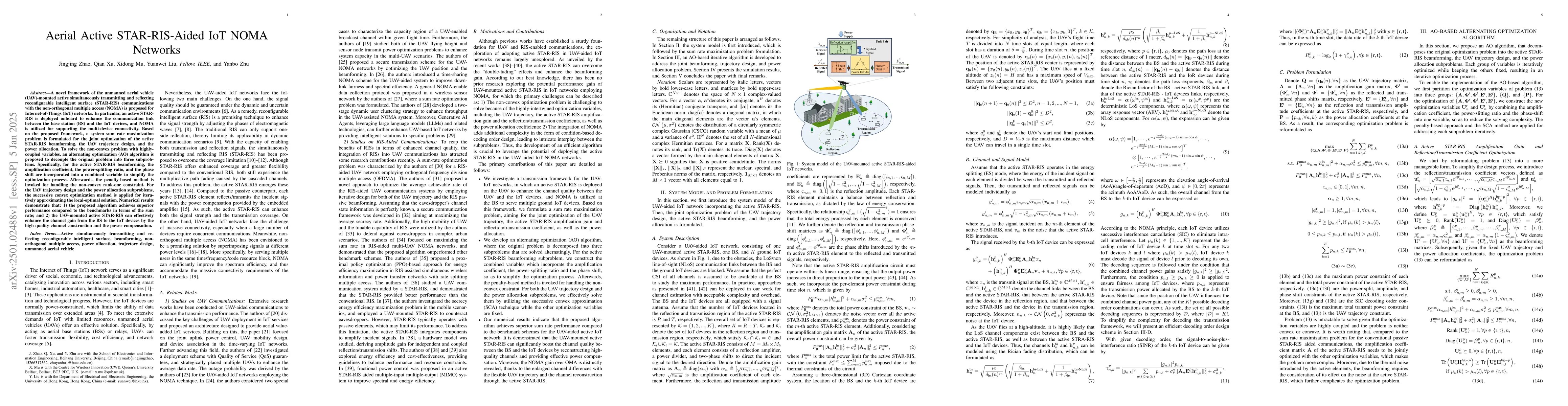 Thumbnail for Aerial Active STAR-RIS-Aided IoT NOMA Networks