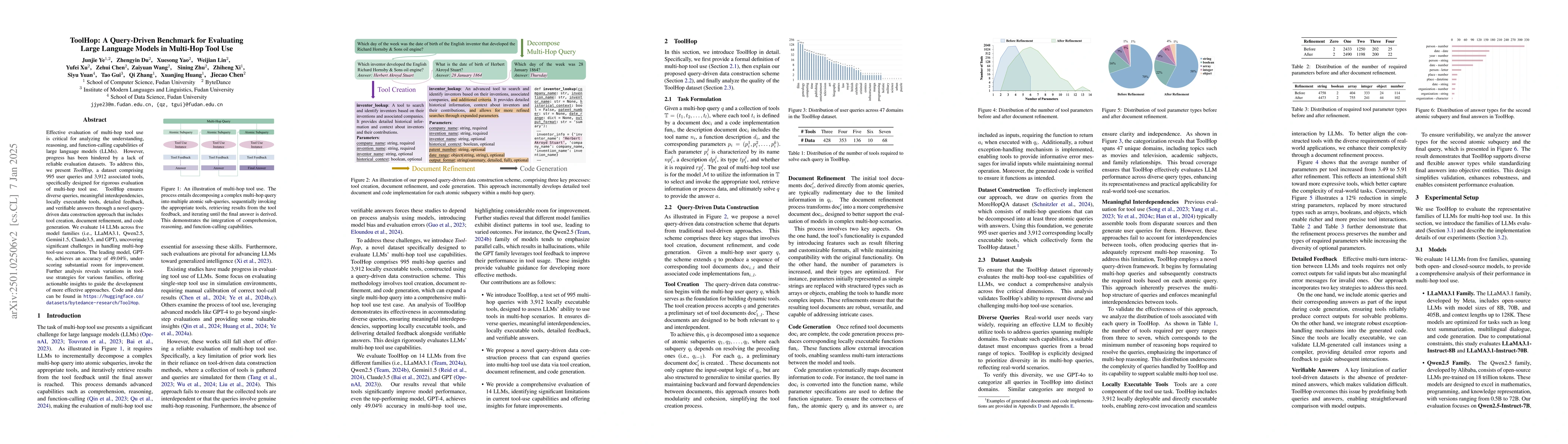 Thumbnail for ToolHop: A Query-Driven Benchmark for Evaluating Large Language Models
  in Multi-Hop Tool Use
