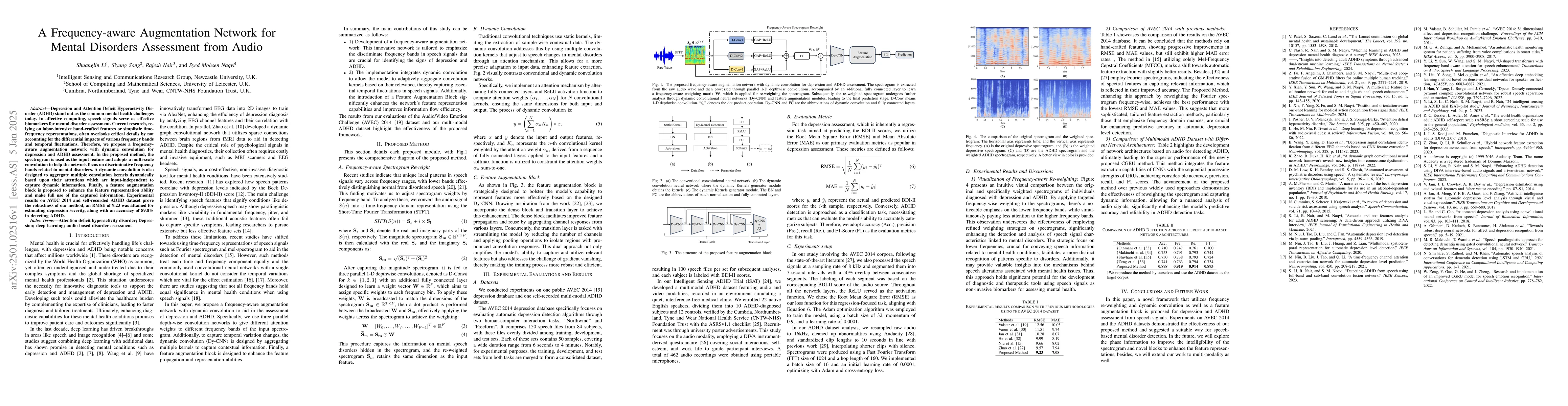 Thumbnail for A Frequency-aware Augmentation Network for Mental Disorders Assessment
  from Audio