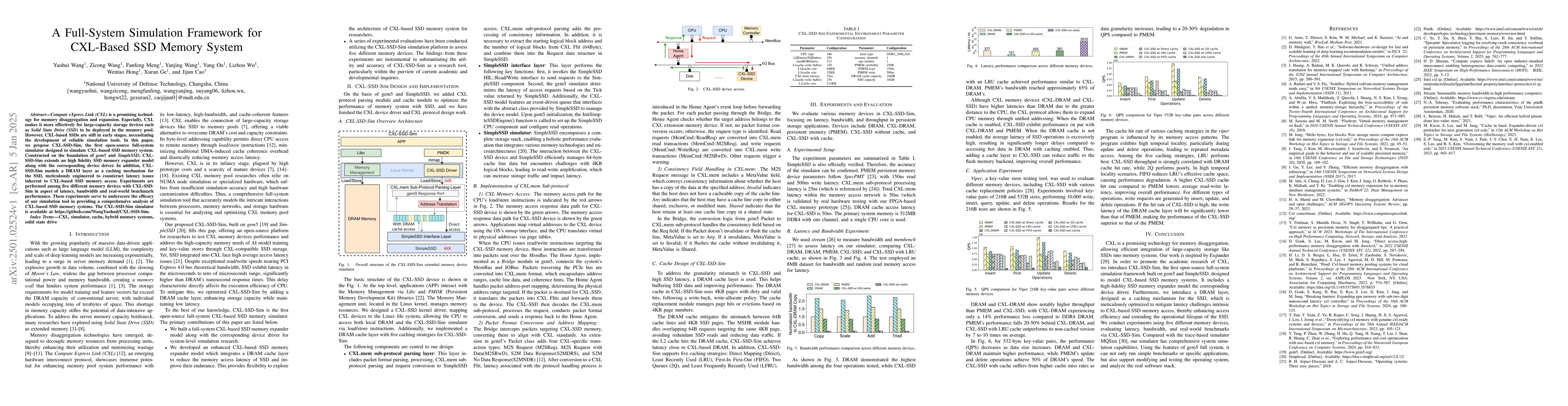 Thumbnail for A Full-System Simulation Framework for CXL-Based SSD Memory System