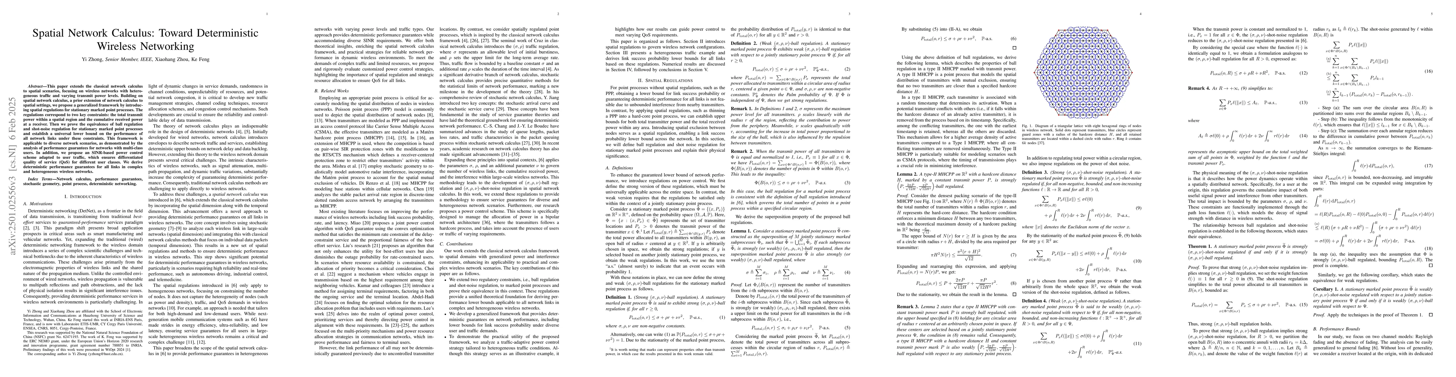 Thumbnail for Spatial Network Calculus: Toward Deterministic Wireless Networking