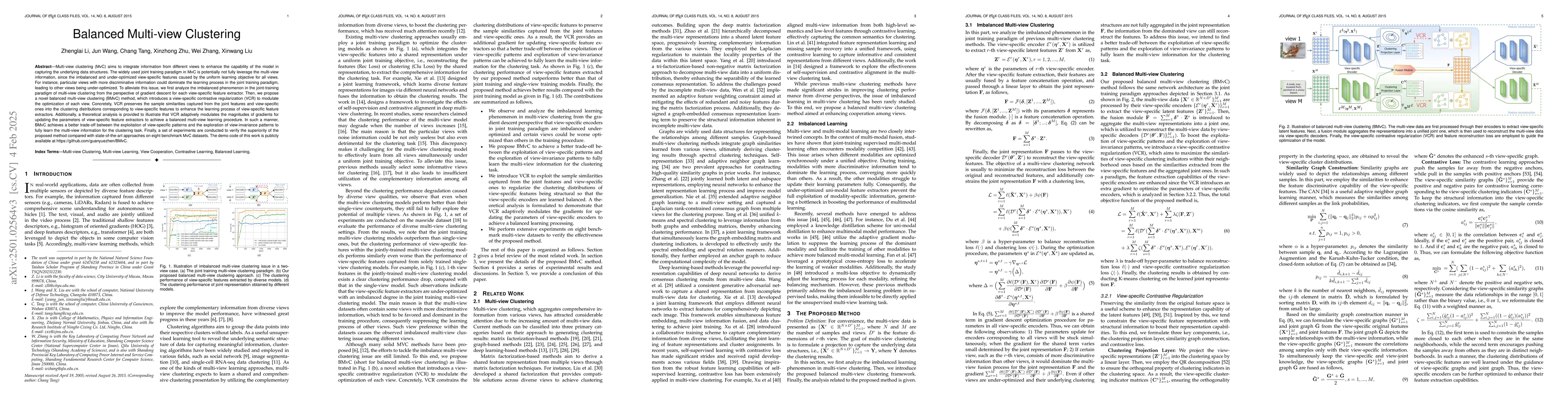 Thumbnail for Balanced Multi-view Clustering