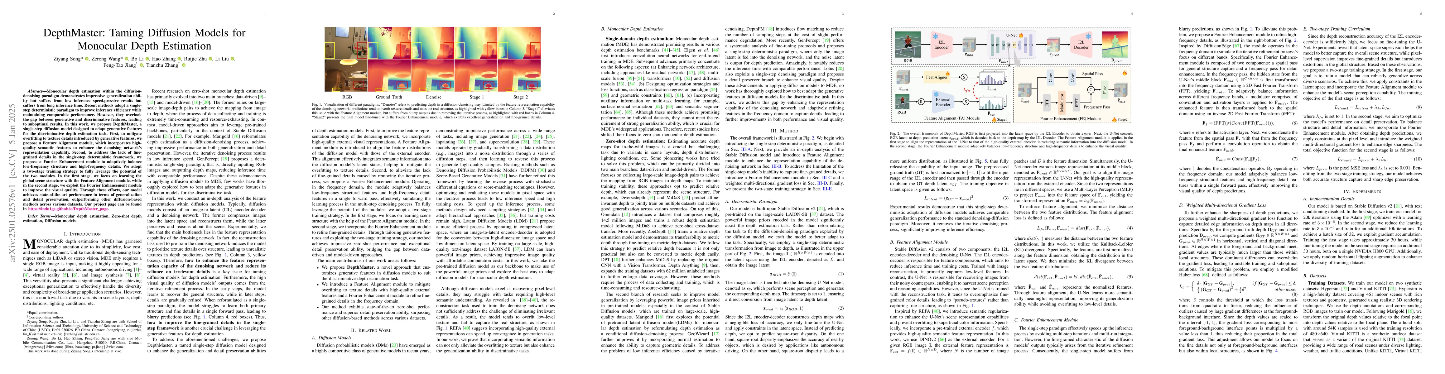 Thumbnail for DepthMaster: Taming Diffusion Models for Monocular Depth Estimation