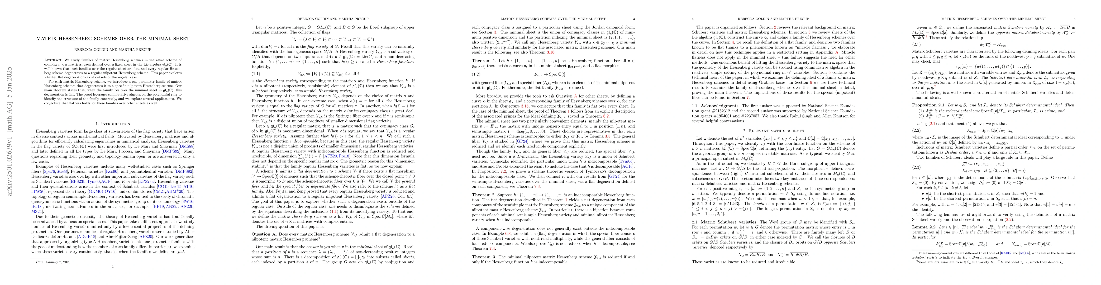 Thumbnail for Matrix Hessenberg schemes over the minimal sheet