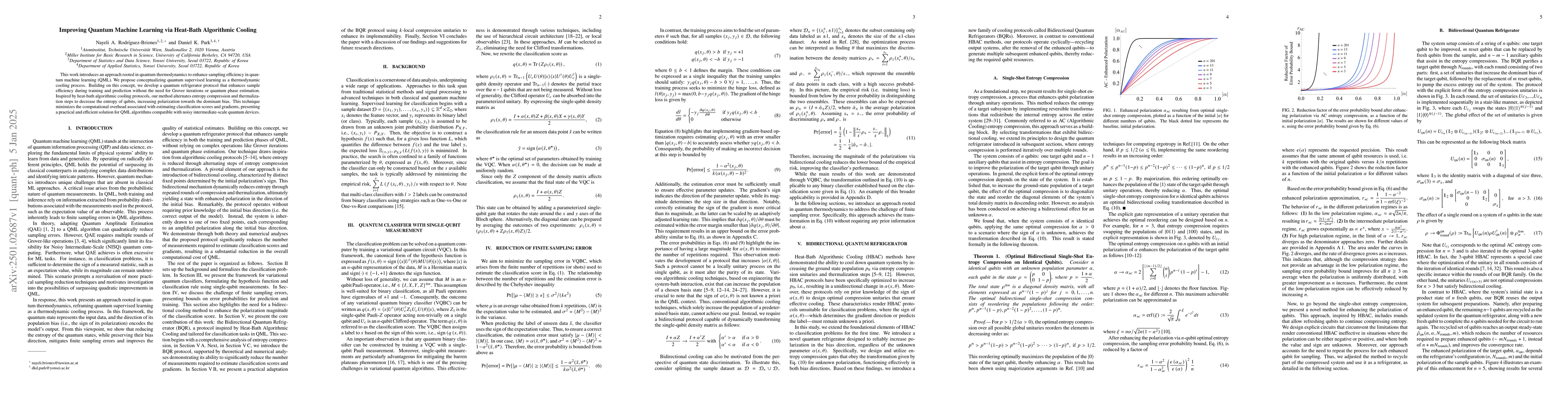 Thumbnail for Improving Quantum Machine Learning via Heat-Bath Algorithmic Cooling