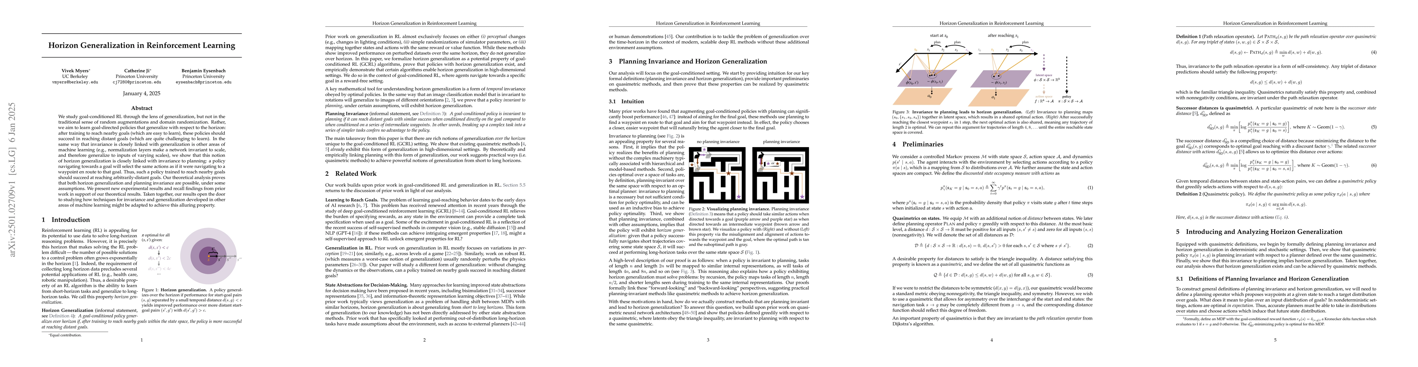 Thumbnail for Horizon Generalization in Reinforcement Learning
