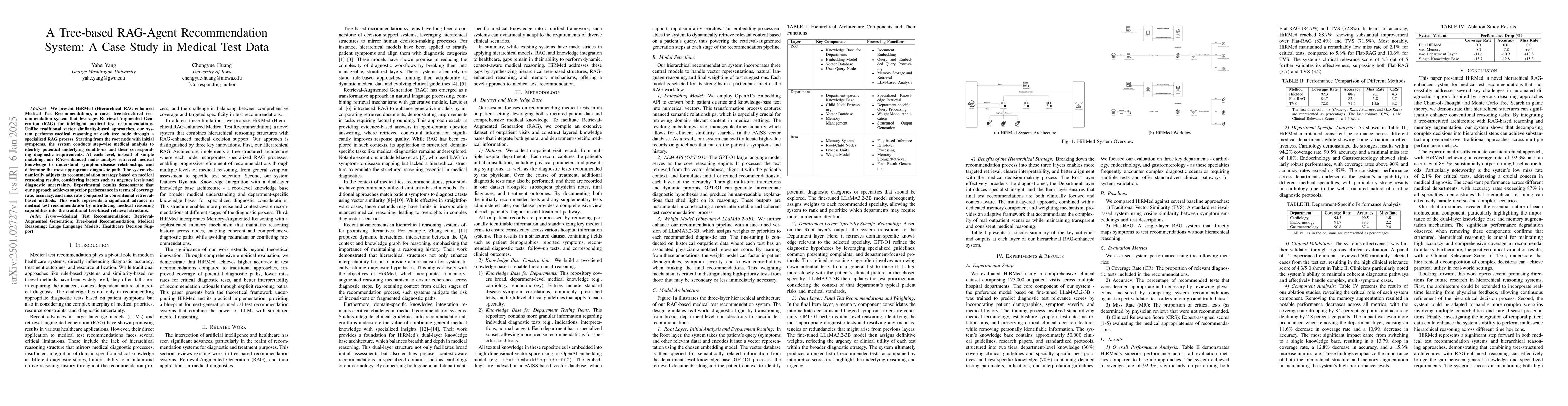 Thumbnail for Tree-based RAG-Agent Recommendation System: A Case Study in Medical Test
  Data