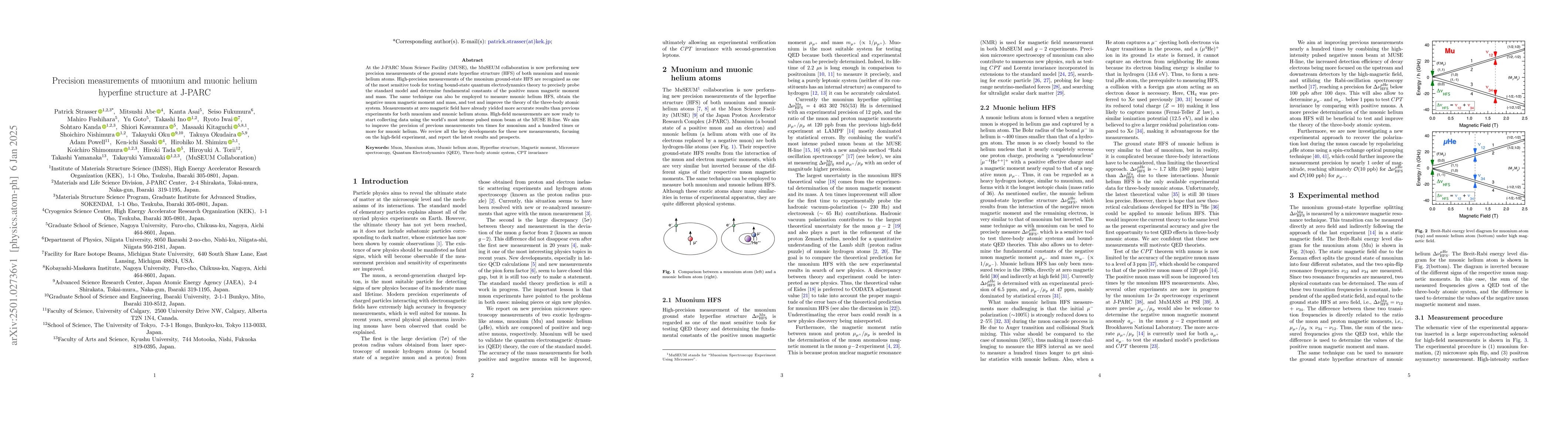 Thumbnail for Precision measurements of muonium and muonic helium hyperfine structure
  at J-PARC