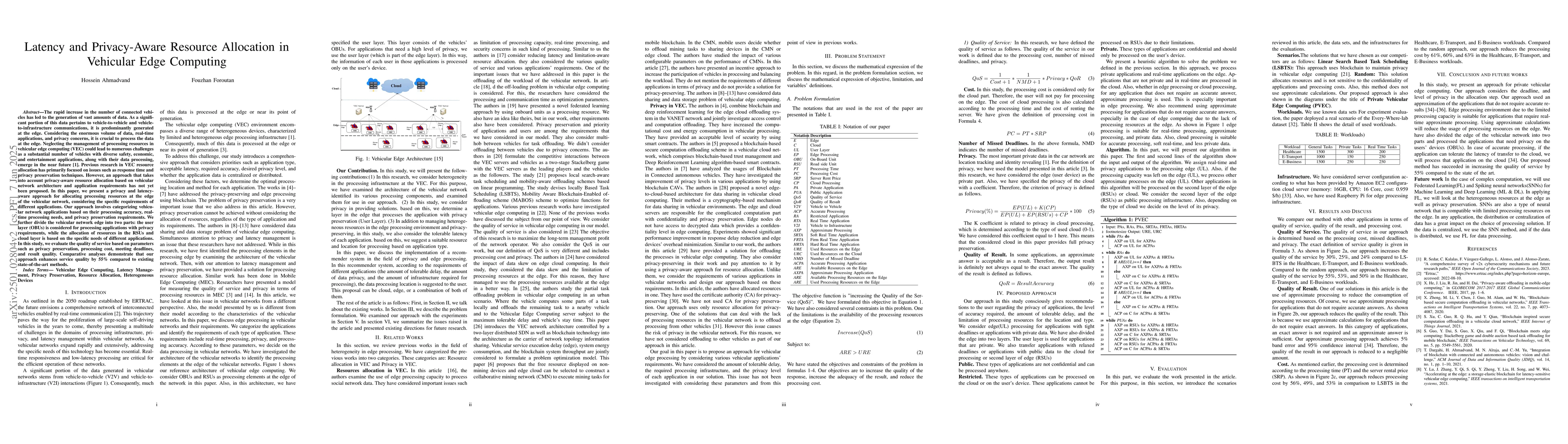 Thumbnail for Latency and Privacy-Aware Resource Allocation in Vehicular Edge
  Computing