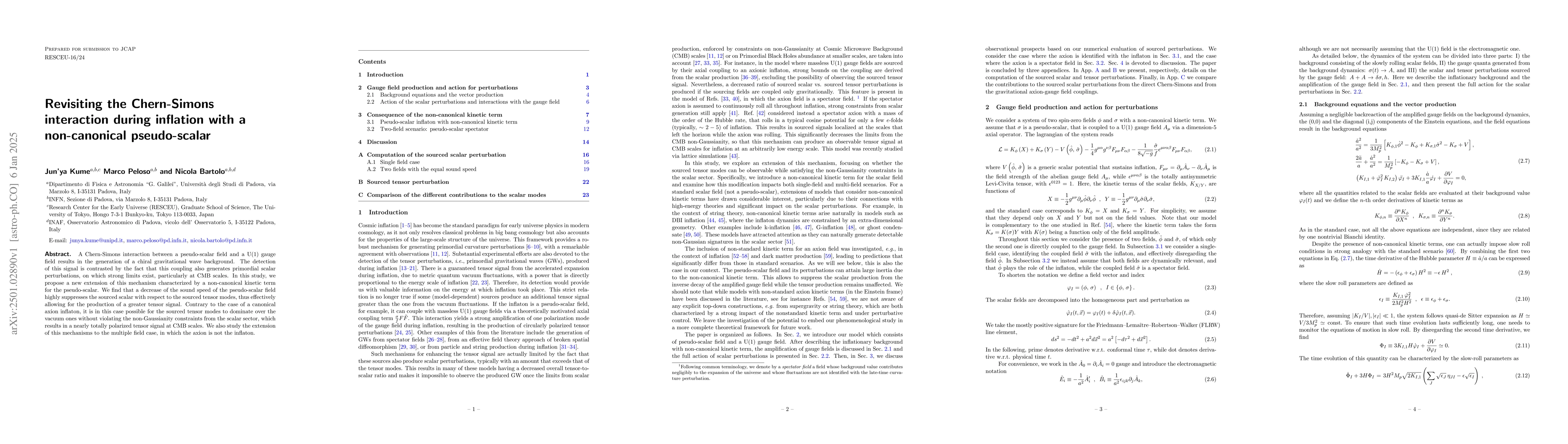Thumbnail for Revisiting the Chern-Simons interaction during inflation with a
  non-canonical pseudo-scalar