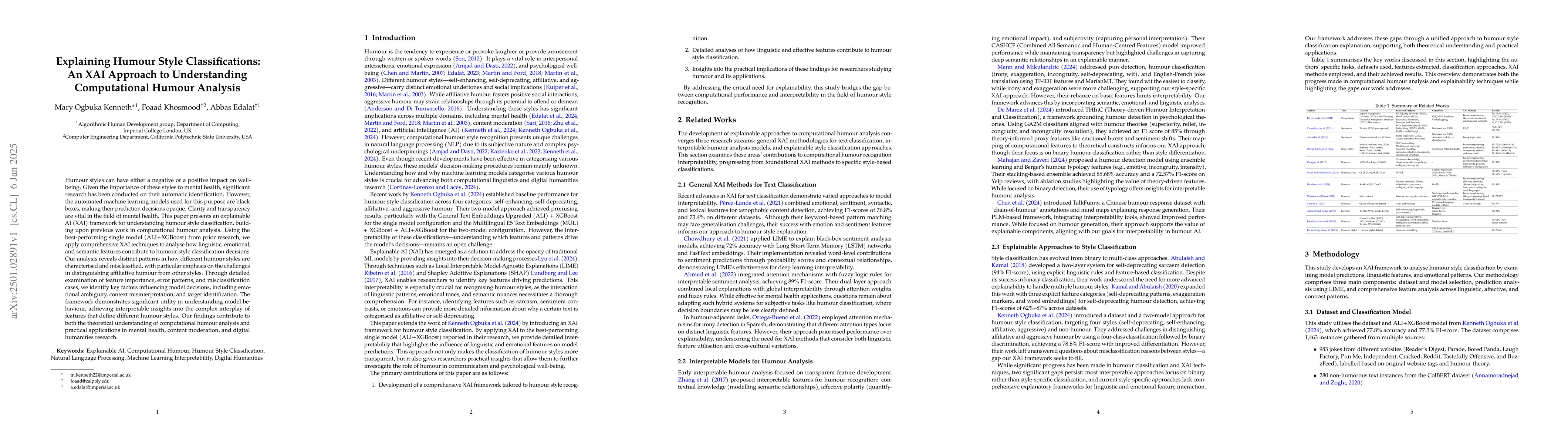 Thumbnail for Explaining Humour Style Classifications: An XAI Approach to
  Understanding Computational Humour Analysis