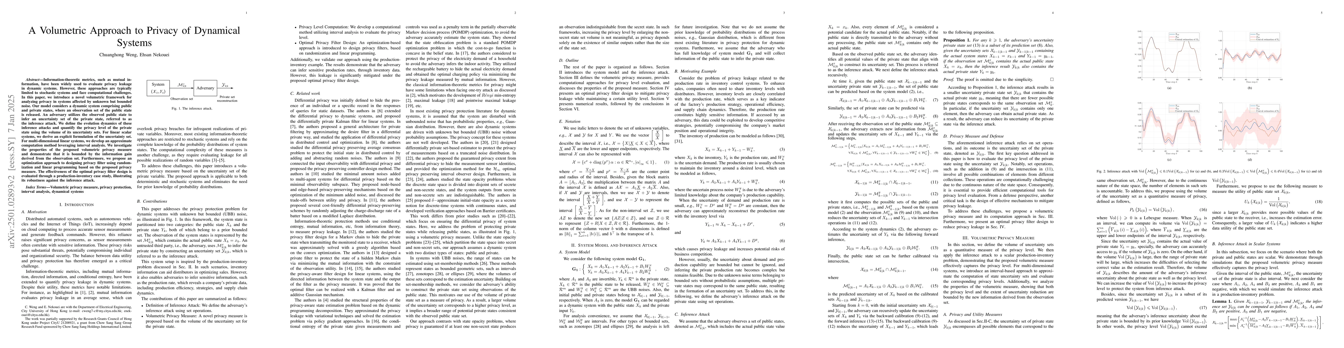Thumbnail for A Volumetric Approach to Privacy of Dynamical Systems