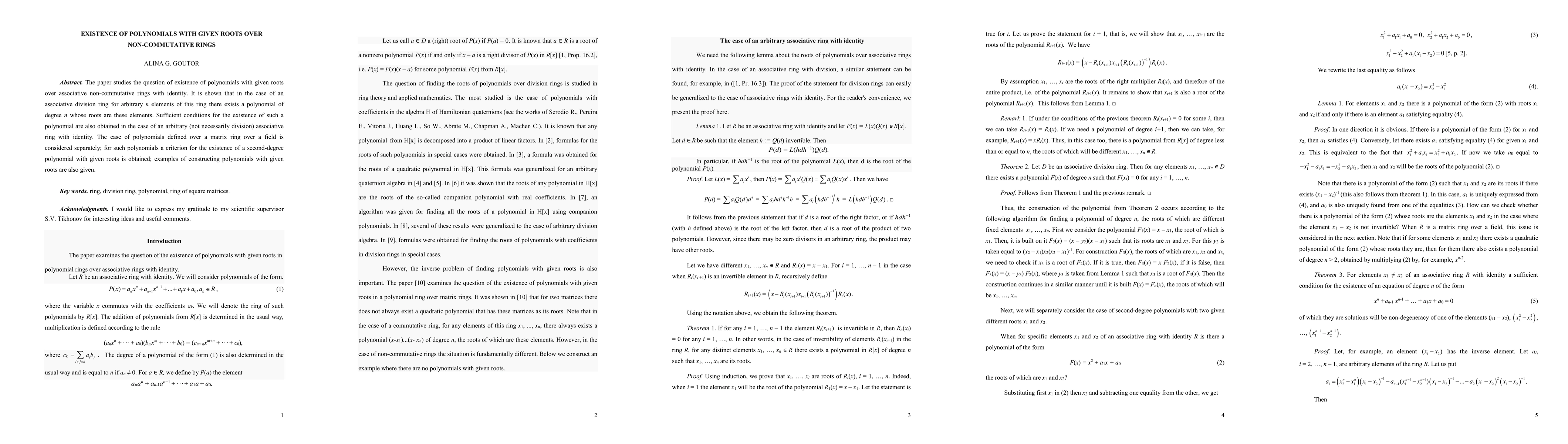 Thumbnail for Existence of polynomials with given roots over non-commutative rings