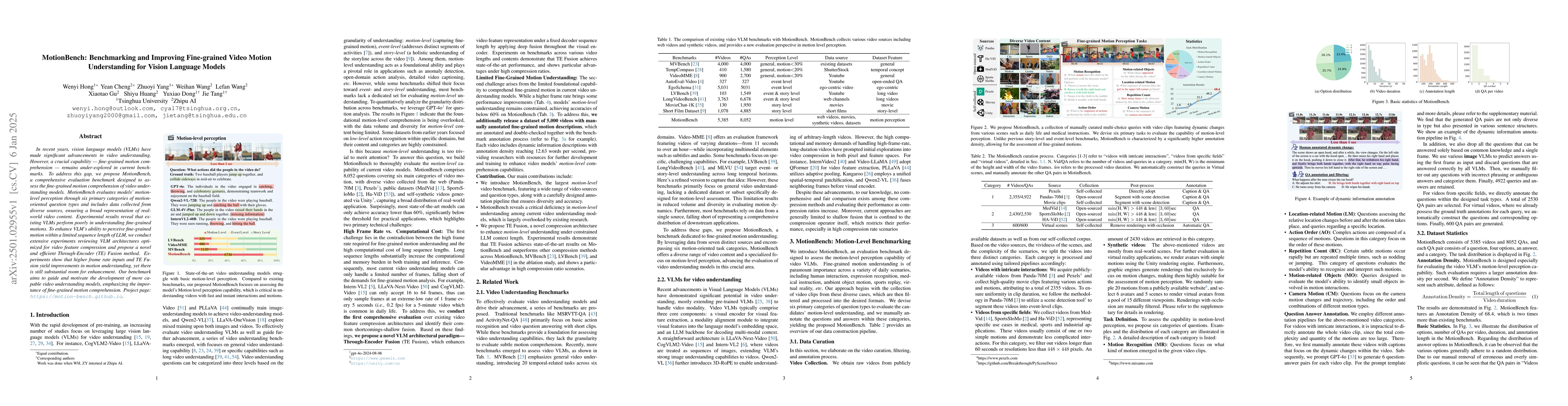 Thumbnail for MotionBench: Benchmarking and Improving Fine-grained Video Motion
  Understanding for Vision Language Models