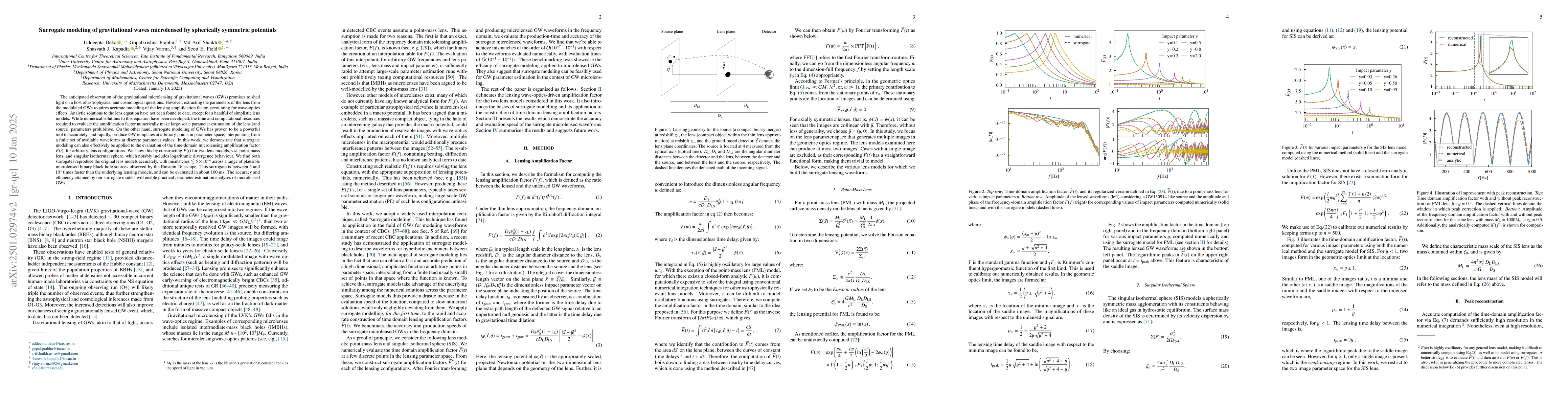 Thumbnail for Surrogate modeling of gravitational waves microlensed by spherically
  symmetric potentials