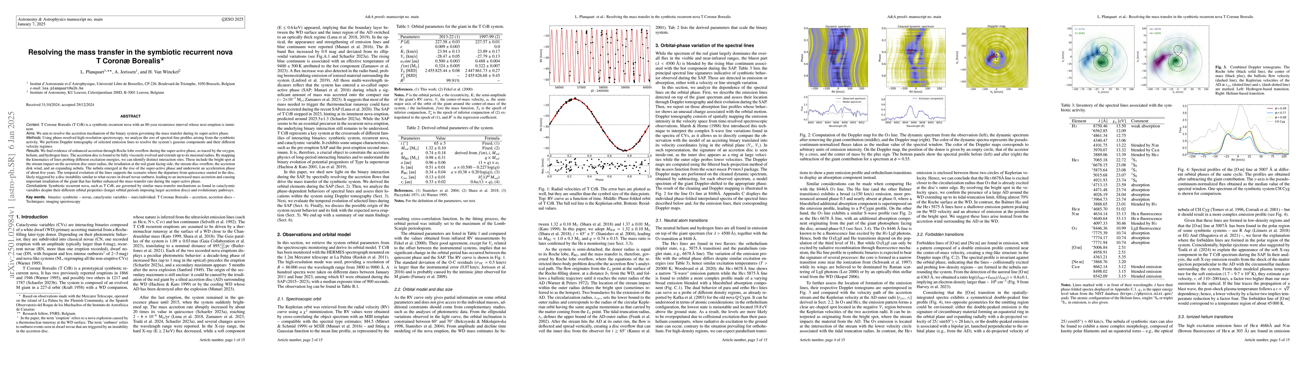 Thumbnail for Resolving the mass transfer in the symbiotic recurrent nova T Coronae
  Borealis