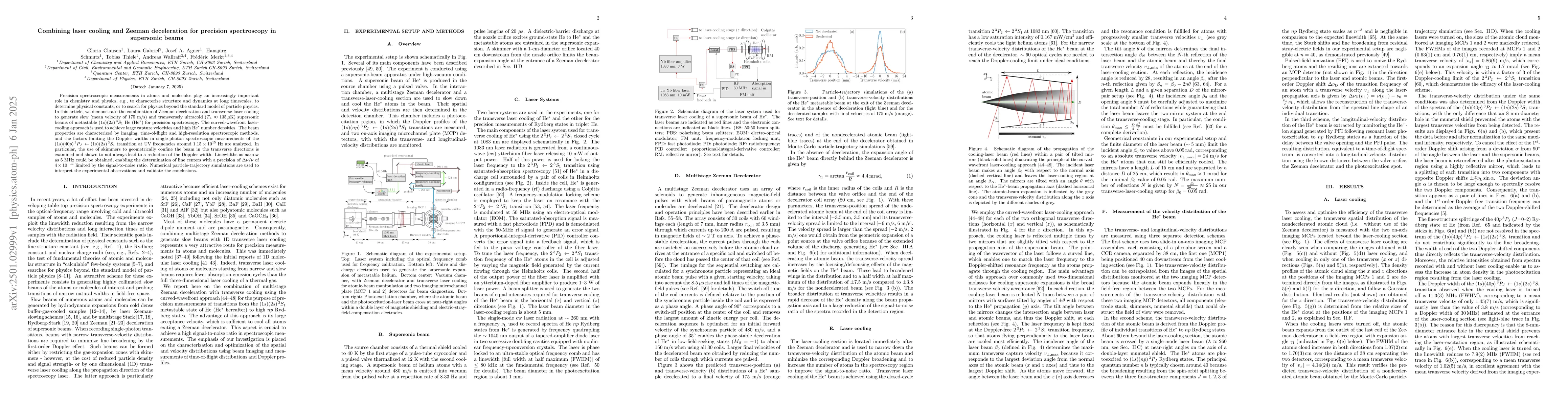 Thumbnail for Combining laser cooling and Zeeman deceleration for precision
  spectroscopy in supersonic beams
