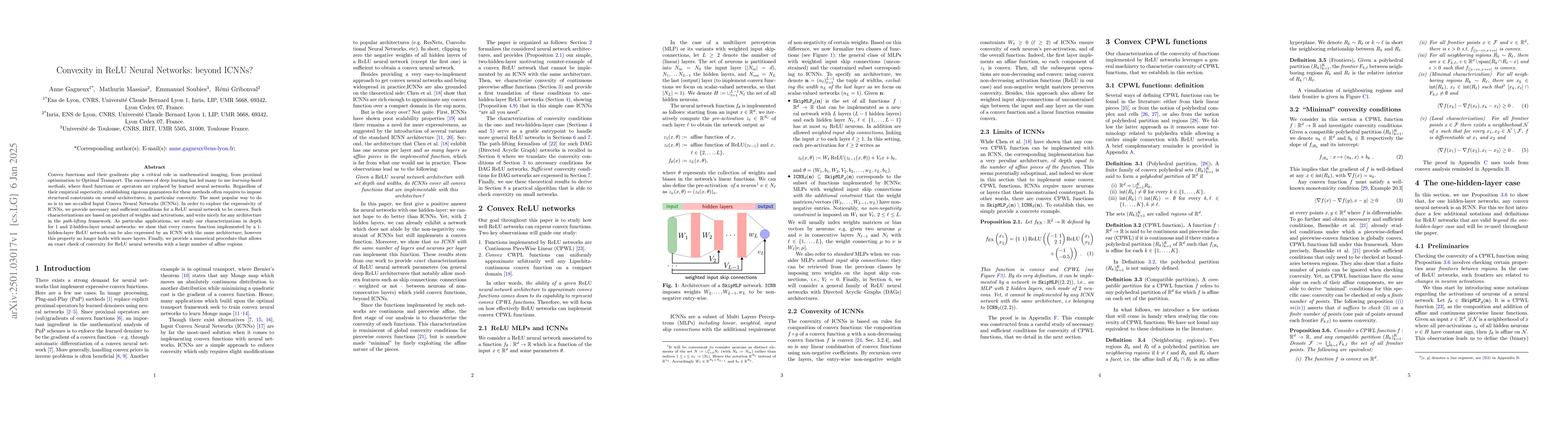 Thumbnail for Convexity in ReLU Neural Networks: beyond ICNNs?