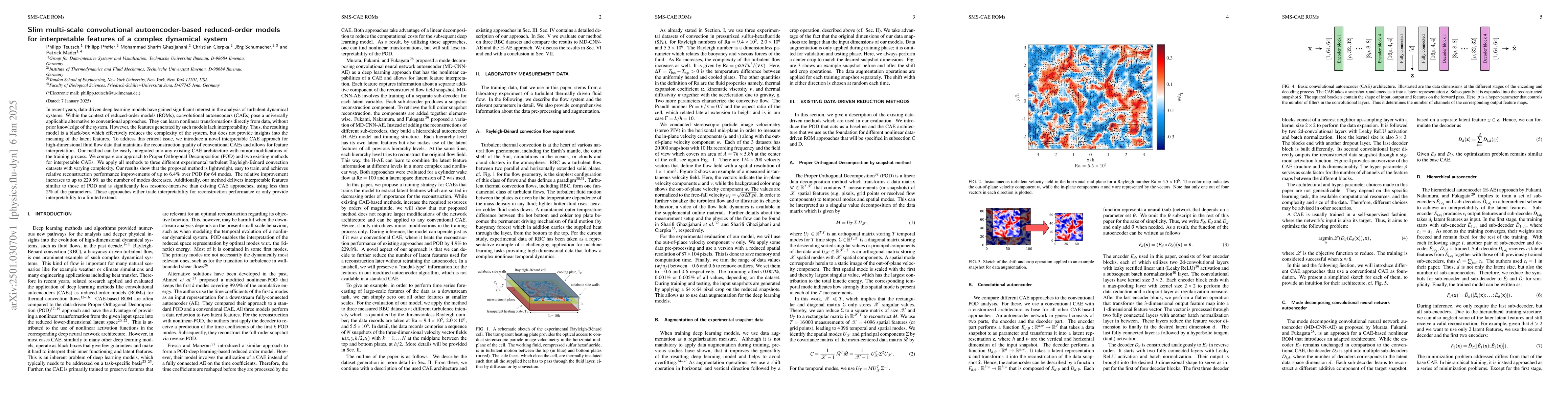 Thumbnail for Slim multi-scale convolutional autoencoder-based reduced-order models
  for interpretable features of a complex dynamical system