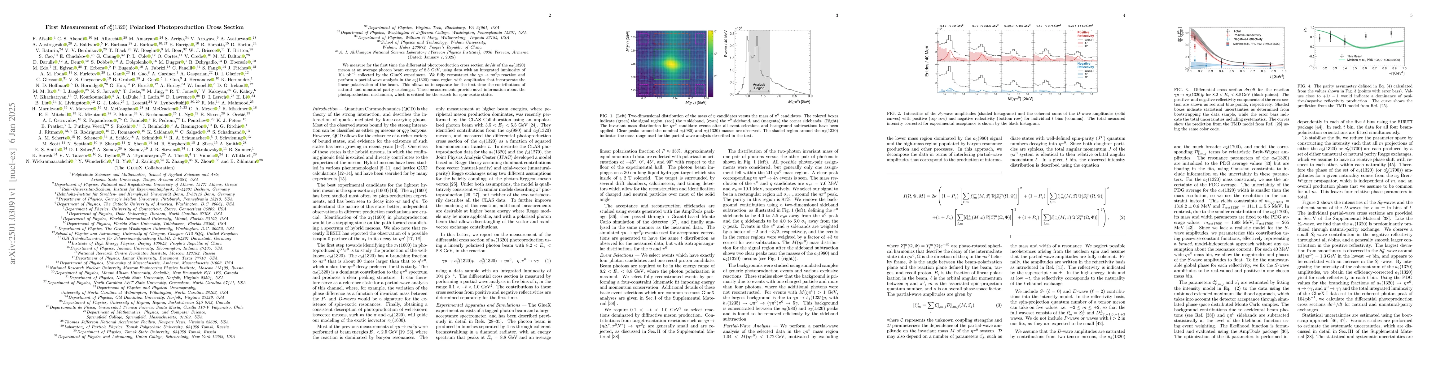 Thumbnail for First Measurement of $a^0_2(1320)$ Polarized Photoproduction Cross
  Section