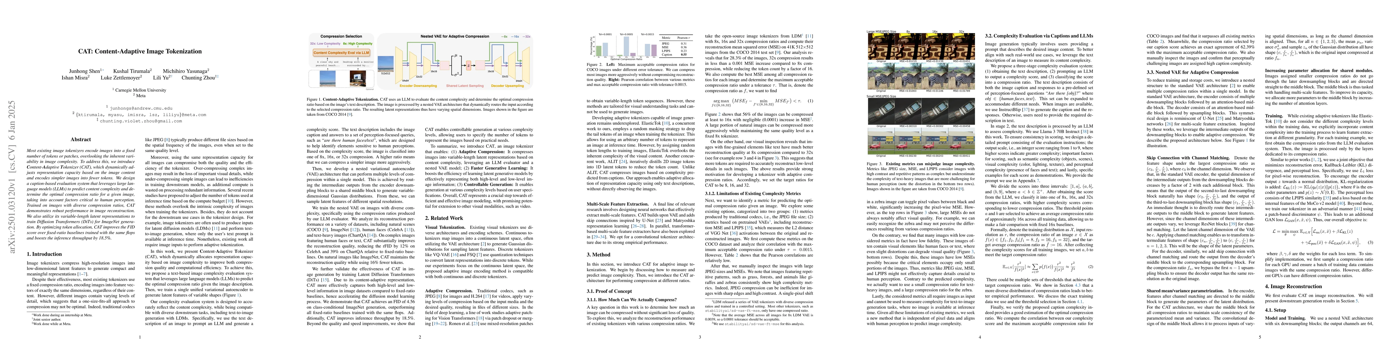 Thumbnail for CAT: Content-Adaptive Image Tokenization