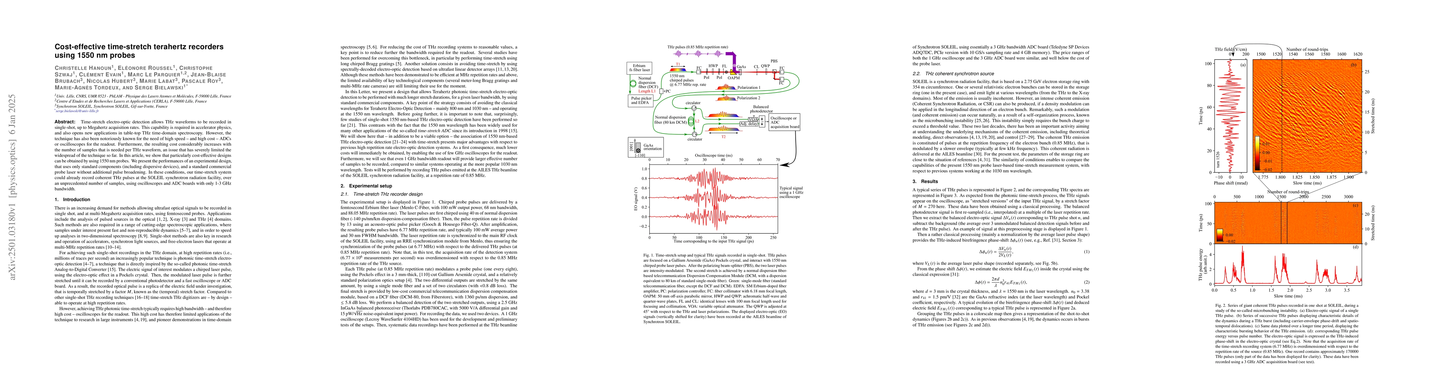 Thumbnail for Cost-effective time-stretch terahertz recorders using 1550 nm probes