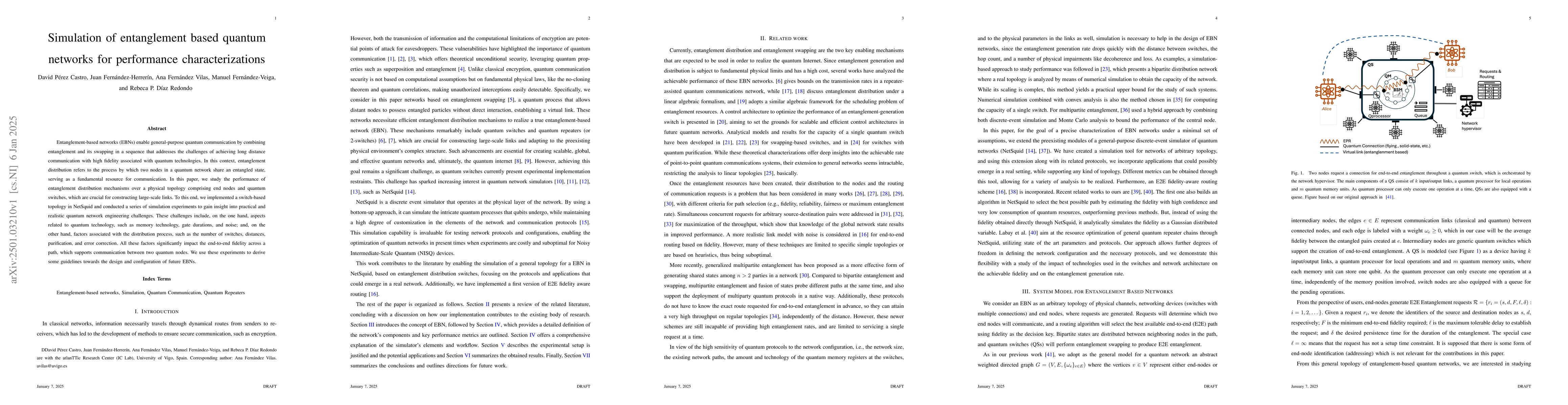 Thumbnail for Simulation of entanglement based quantum networks for performance
  characterization