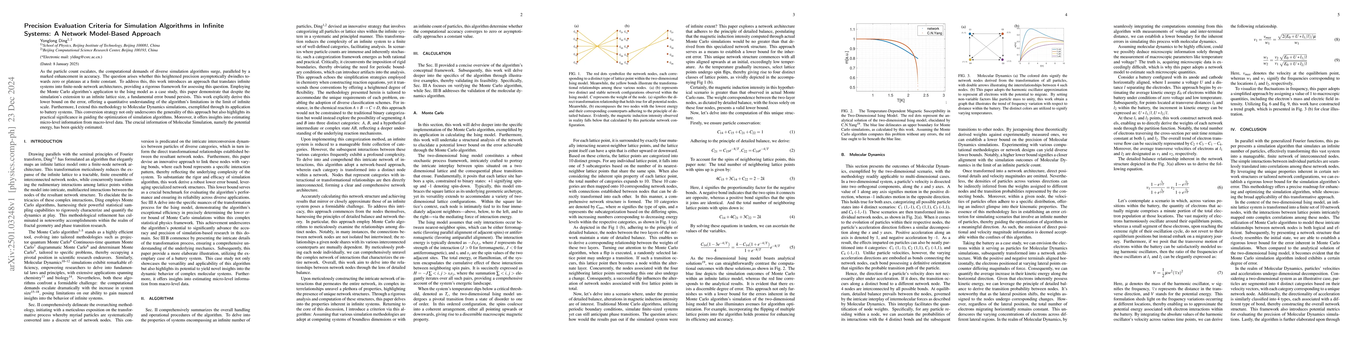 Thumbnail for Precision Evaluation Criteria for Simulation Algorithms in Infinite
  Systems: A Network Model-Based Approach