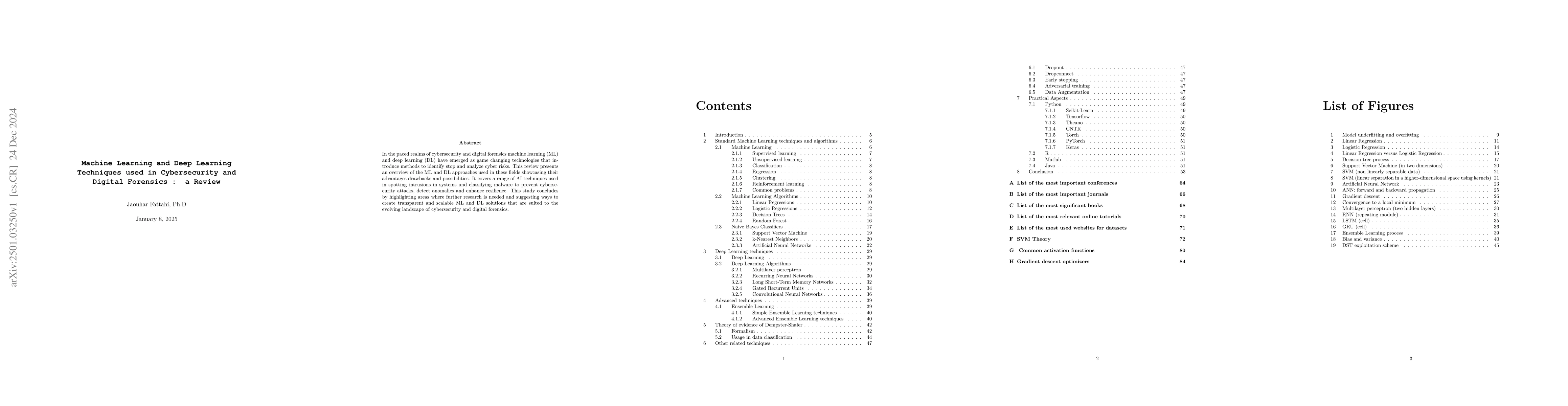 Thumbnail for Machine Learning and Deep Learning Techniques used in Cybersecurity and
  Digital Forensics: a Review