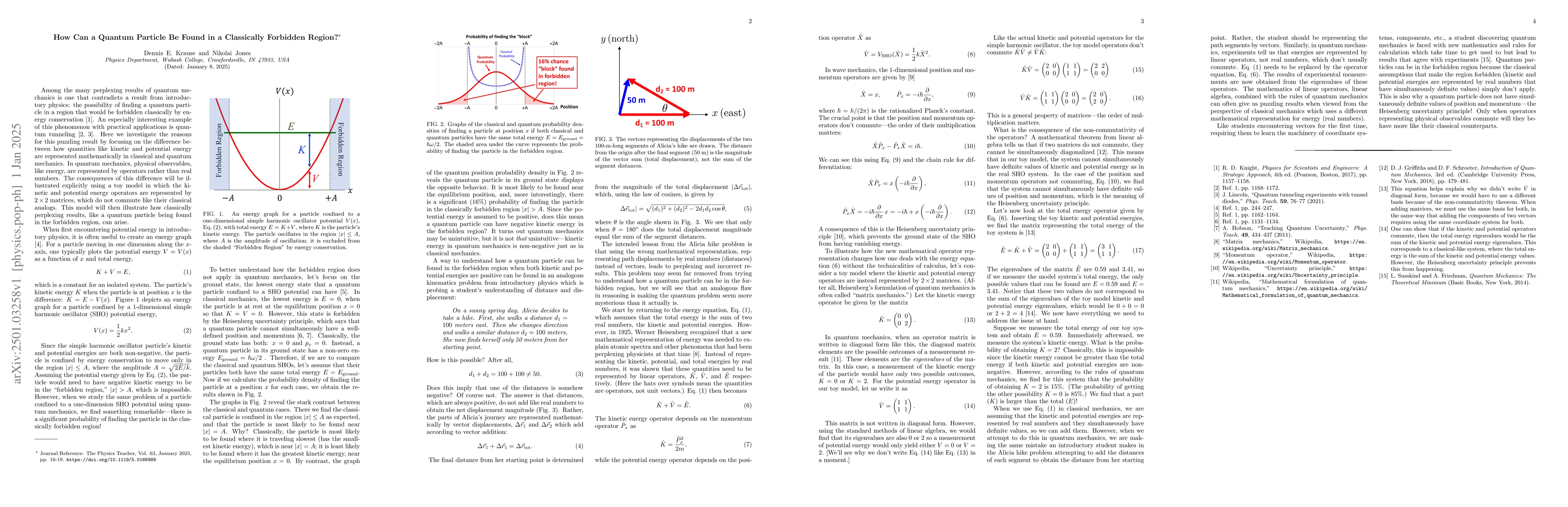 Thumbnail for How Can a Quantum Particle Be Found in a Classically Forbidden Region?