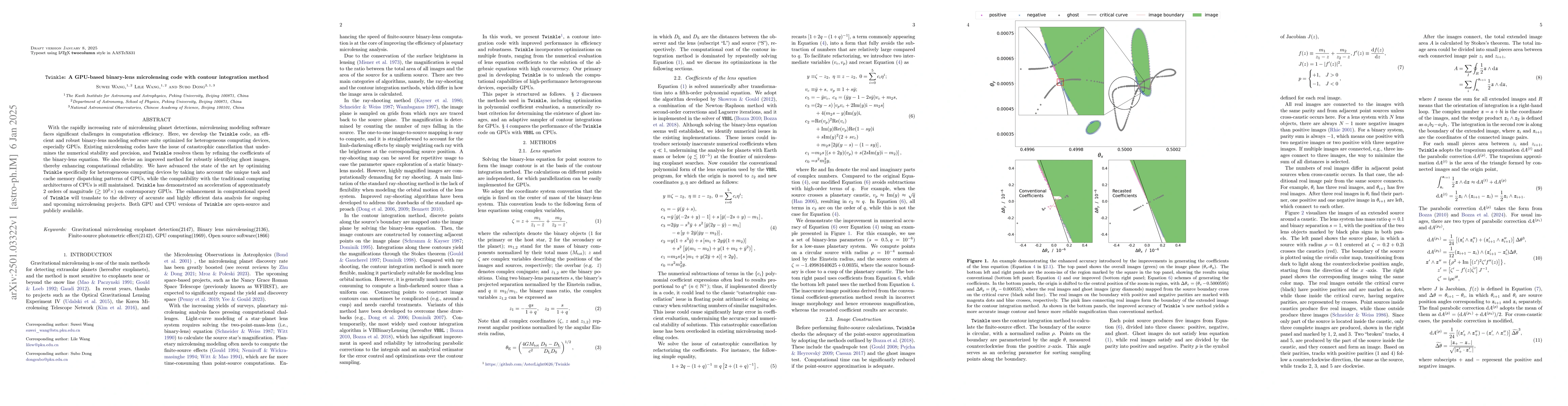 Thumbnail for Twinkle: A GPU-based binary-lens microlensing code with contour
  integration method