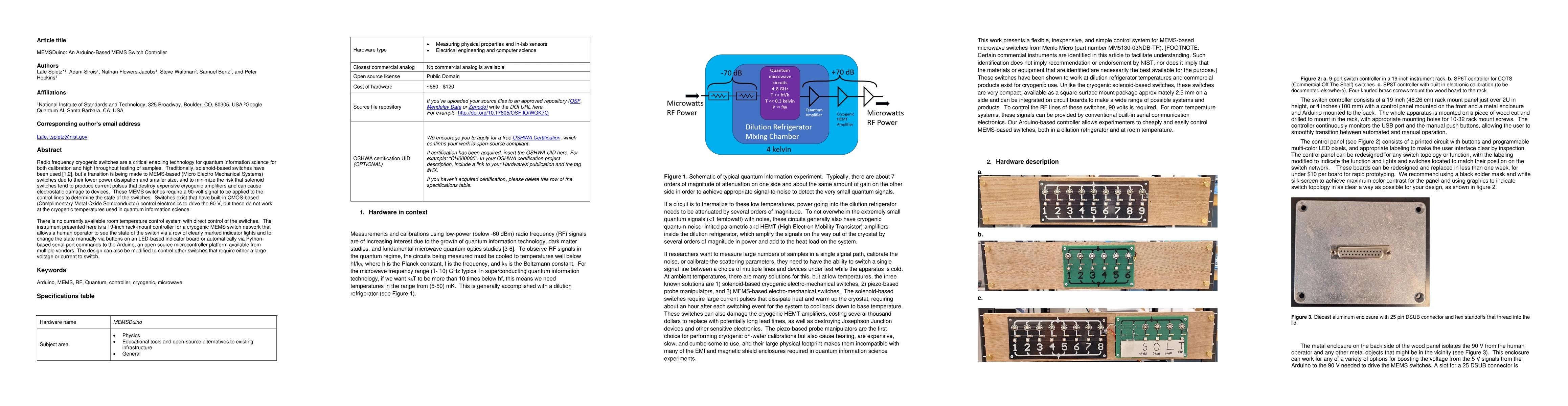 Thumbnail for MEMSDuino: An Arduino-Based MEMS Switch Controller