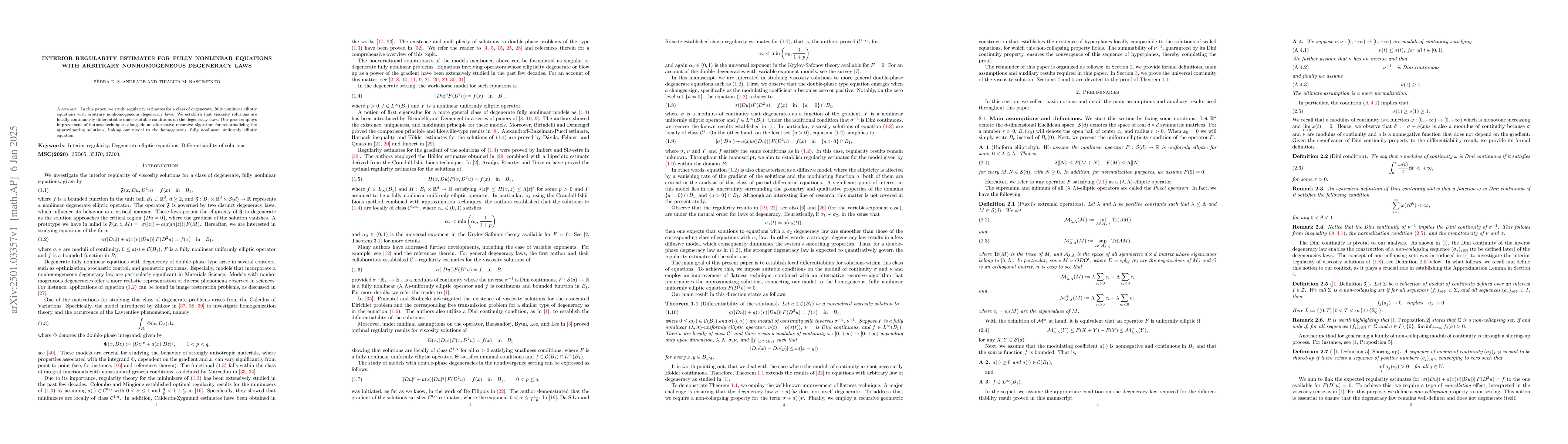 Thumbnail for Interior regularity estimates for fully nonlinear equations with
  arbitrary nonhomogeneous degeneracy laws