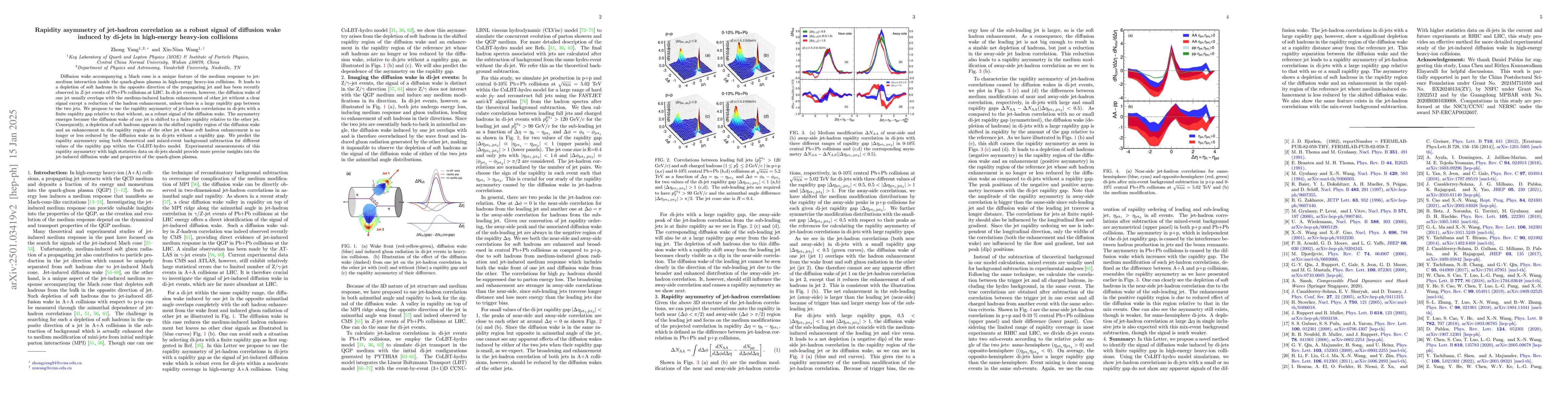 Thumbnail for Rapidity asymmetry of jet-hadron correlation as a robust signal of
  diffusion wake induced by di-jets in high-energy heavy-ion collisions