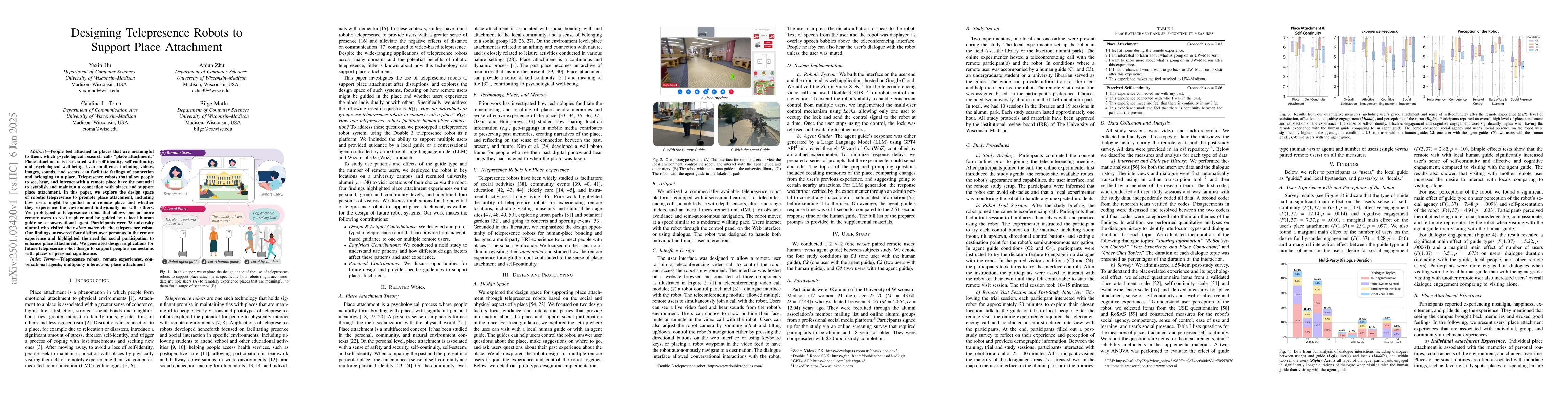Thumbnail for Designing Telepresence Robots to Support Place Attachment