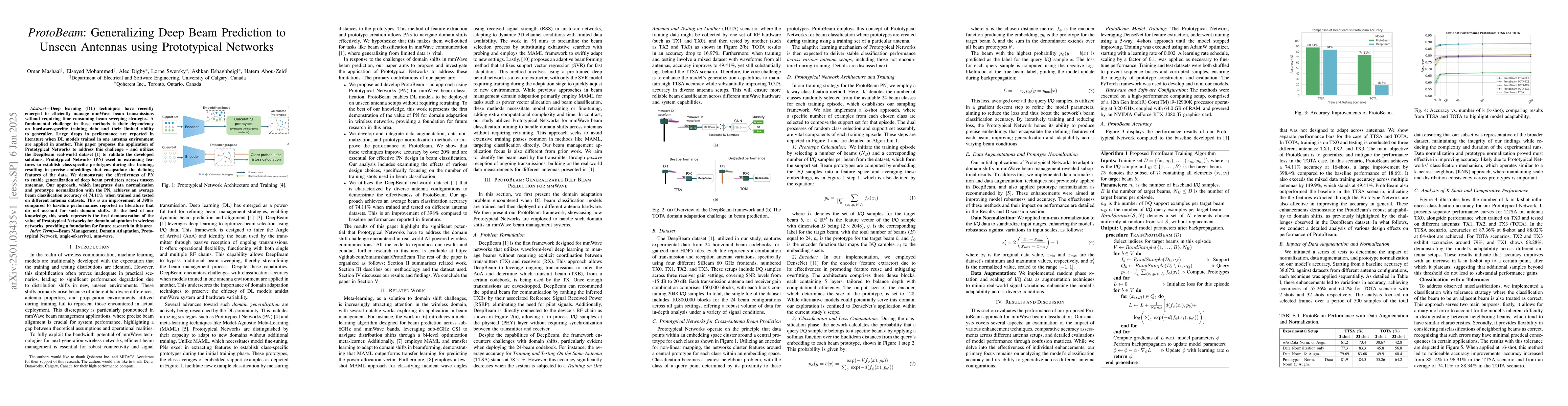 Thumbnail for ProtoBeam: Generalizing Deep Beam Prediction to Unseen Antennas using
  Prototypical Networks