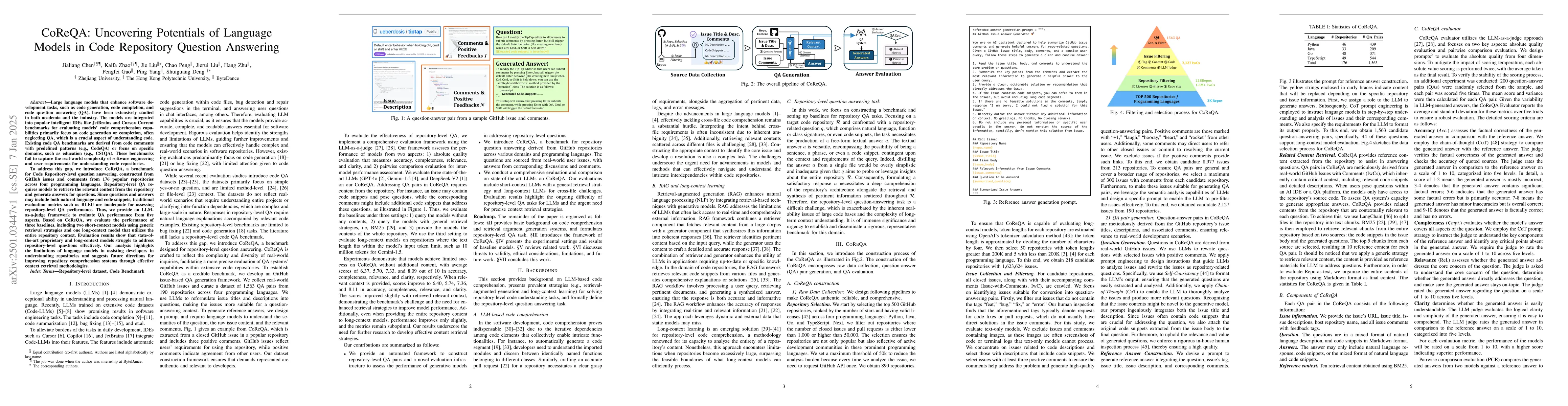 Thumbnail for CoReQA: Uncovering Potentials of Language Models in Code Repository
  Question Answering