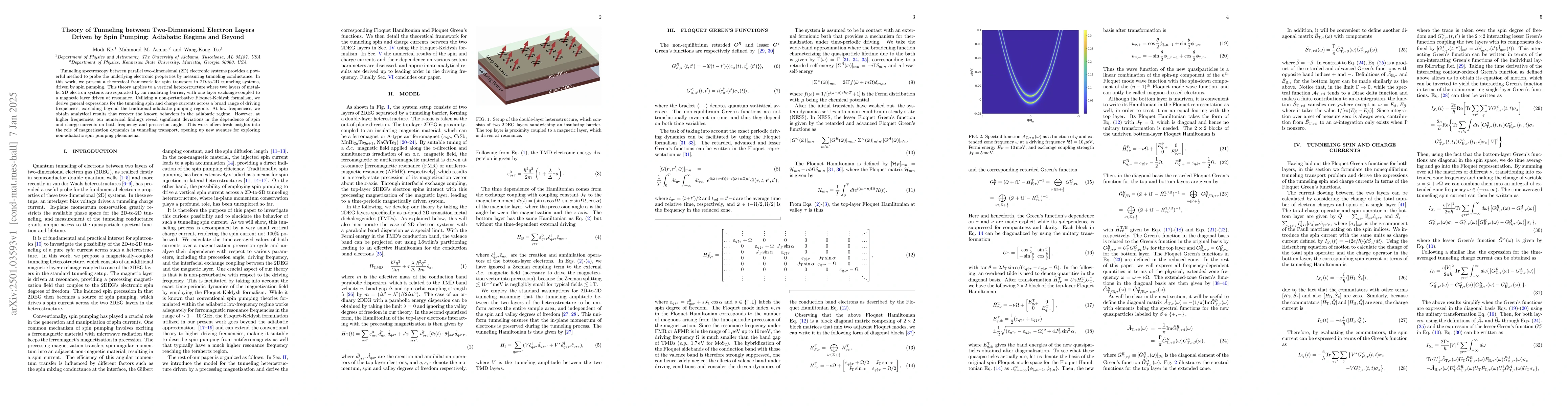 Thumbnail for Theory of Tunneling between Two-Dimensional Electron Layers Driven by
  Spin Pumping: Adiabatic Regime and Beyond