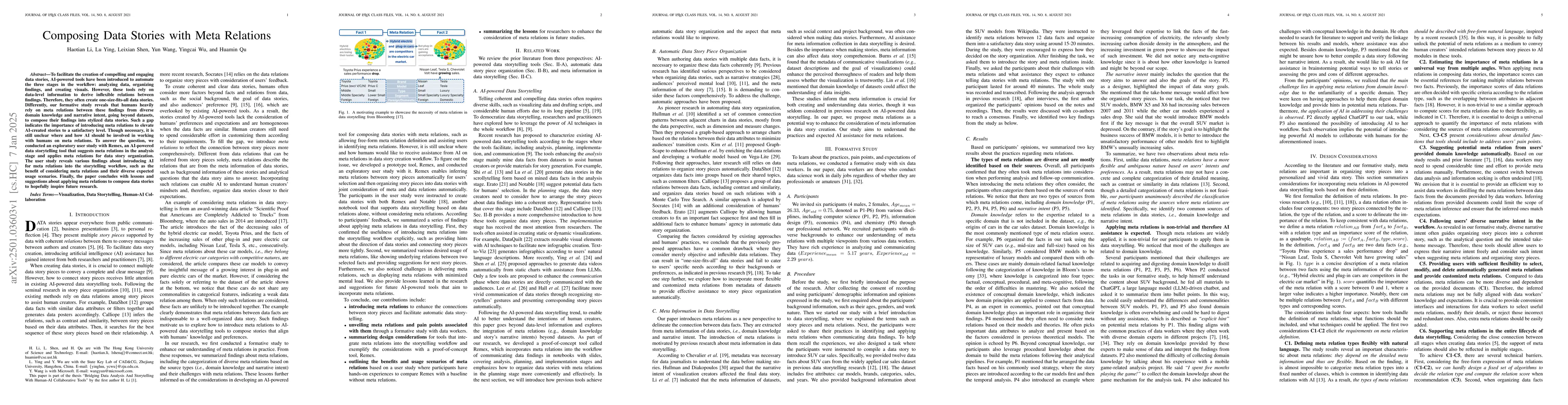 Thumbnail for Composing Data Stories with Meta Relations