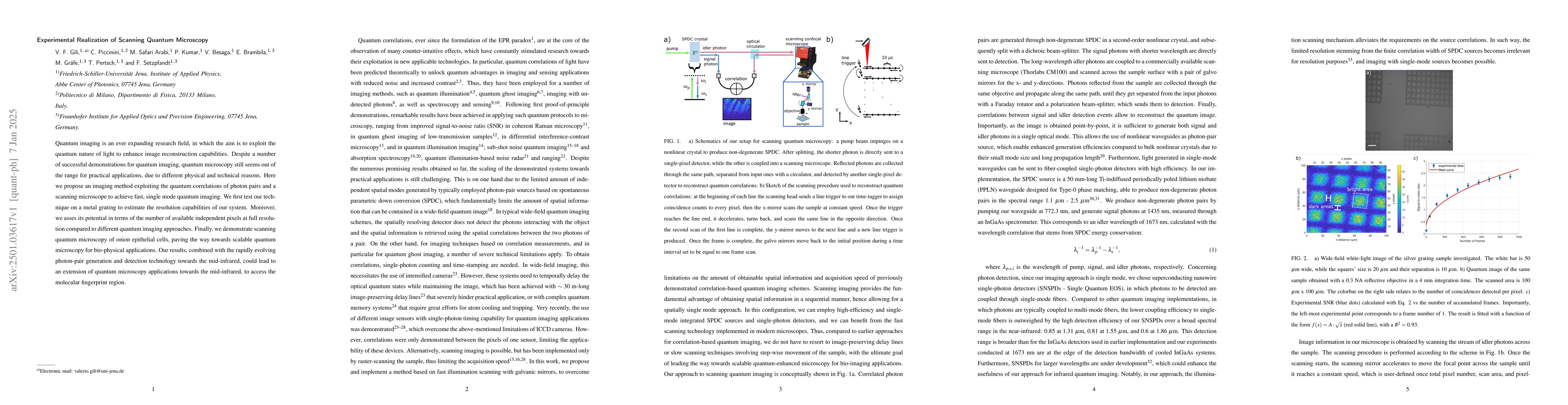 Thumbnail for Experimental realization of scanning quantum microscopy