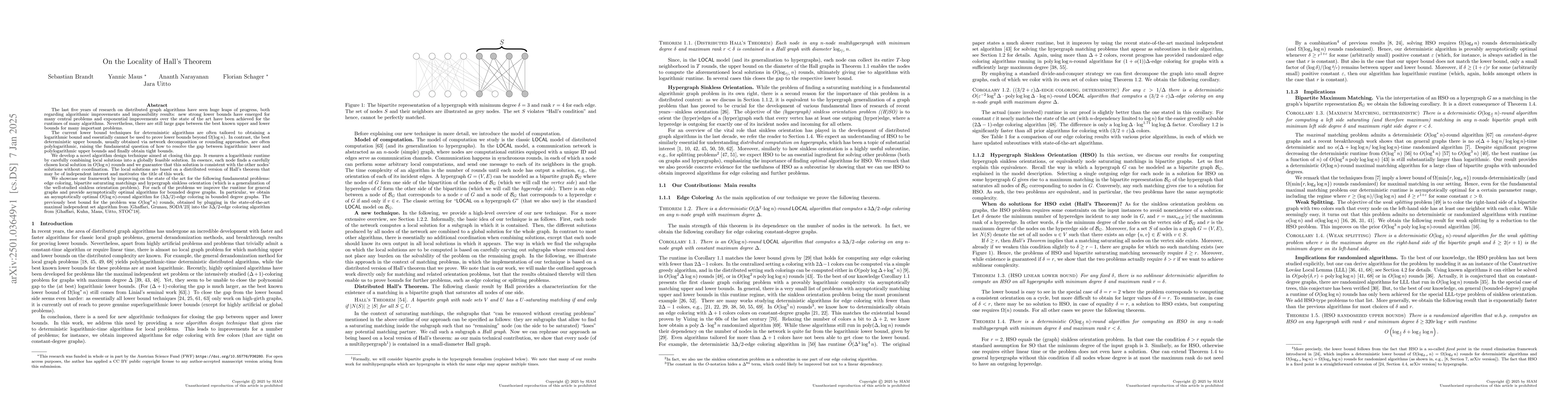Thumbnail for On the Locality of Hall's Theorem