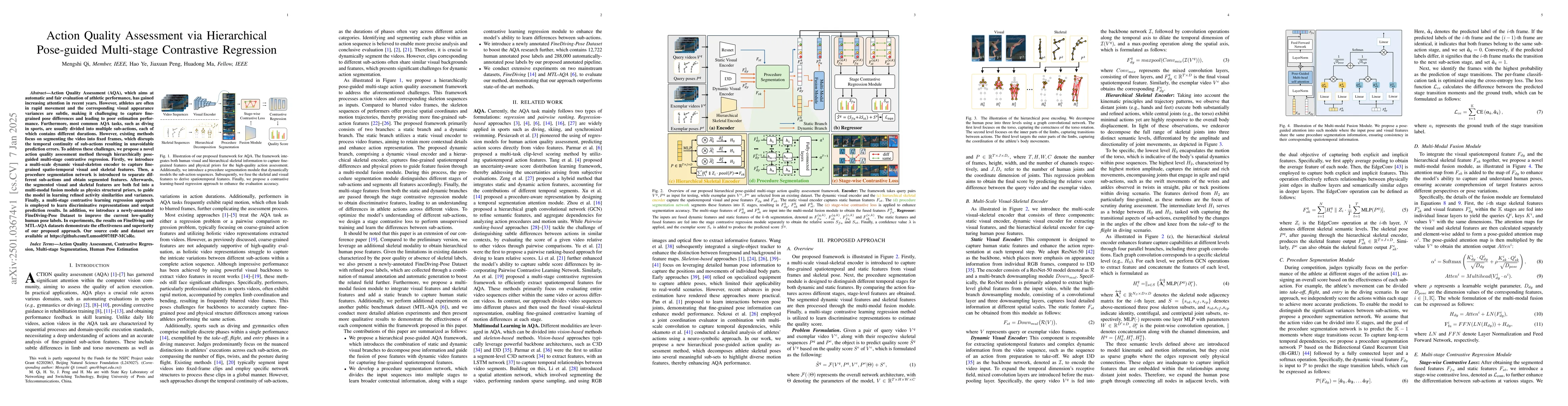 Thumbnail for Action Quality Assessment via Hierarchical Pose-guided Multi-stage
  Contrastive Regression