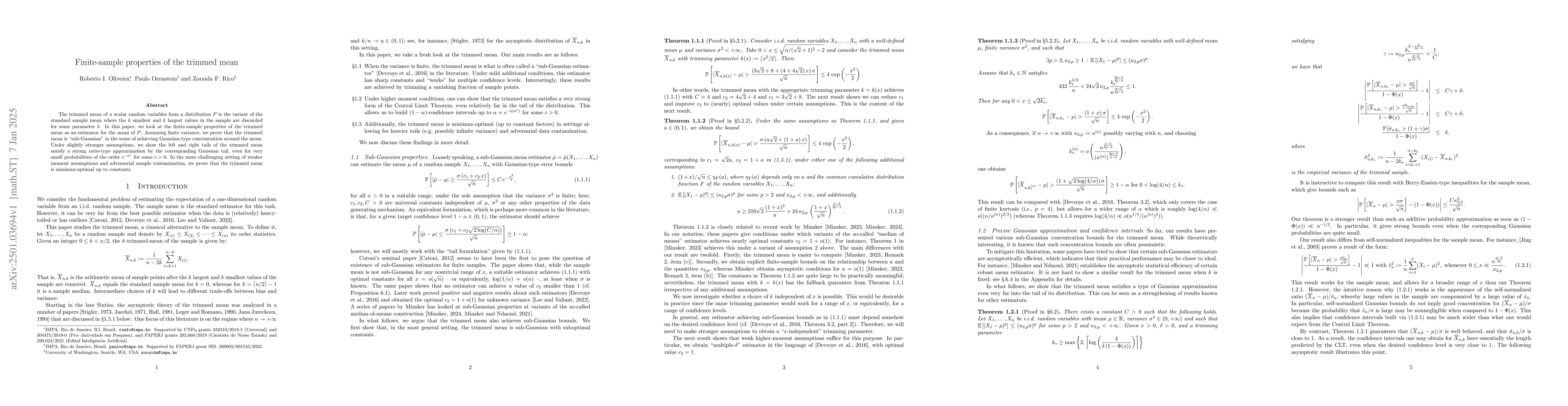 Thumbnail for Finite-sample properties of the trimmed mean