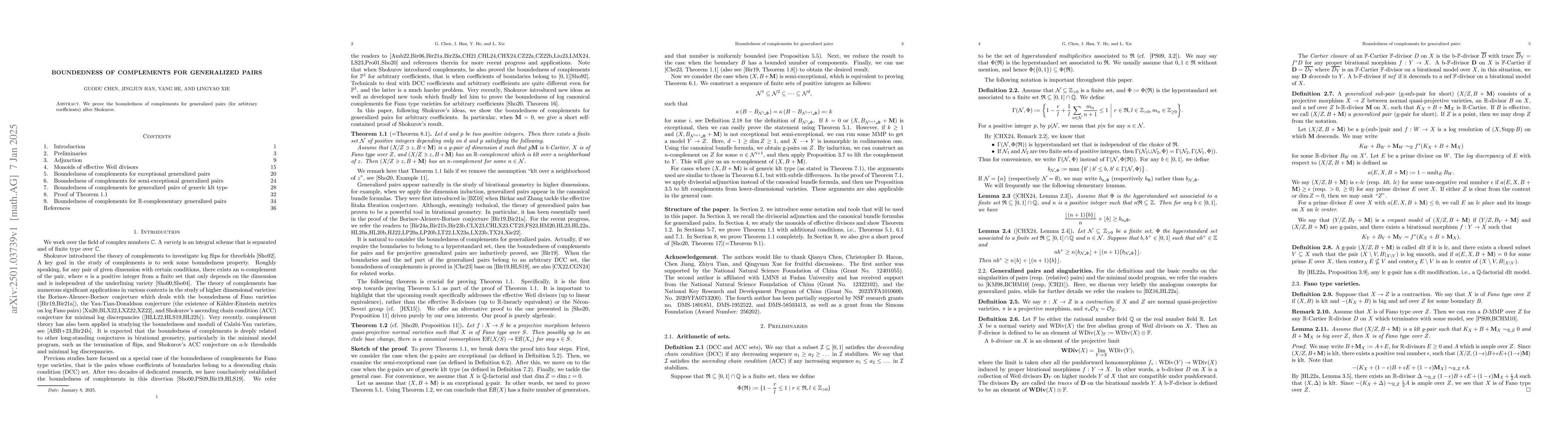 Thumbnail for Boundedness of complements for generalized pairs