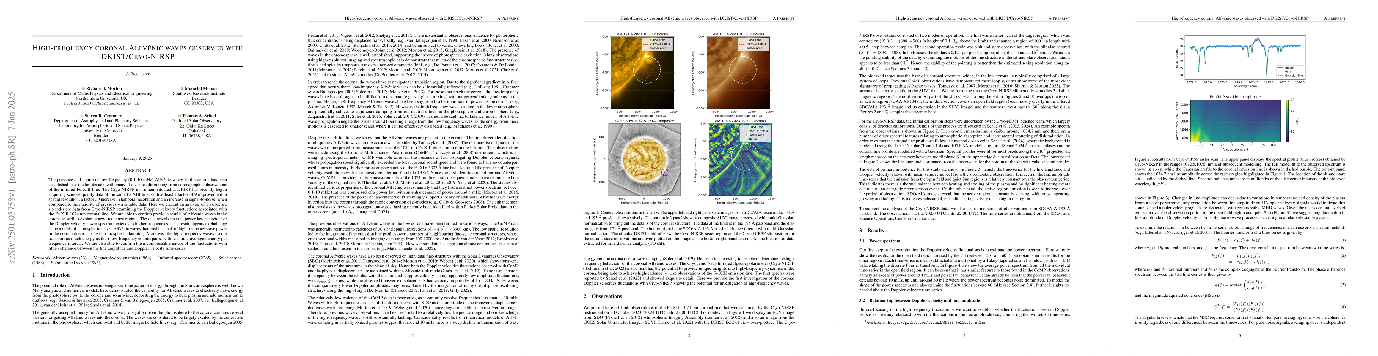 Thumbnail for High-frequency coronal Alfvénic waves observed with DKIST/Cryo-NIRSP