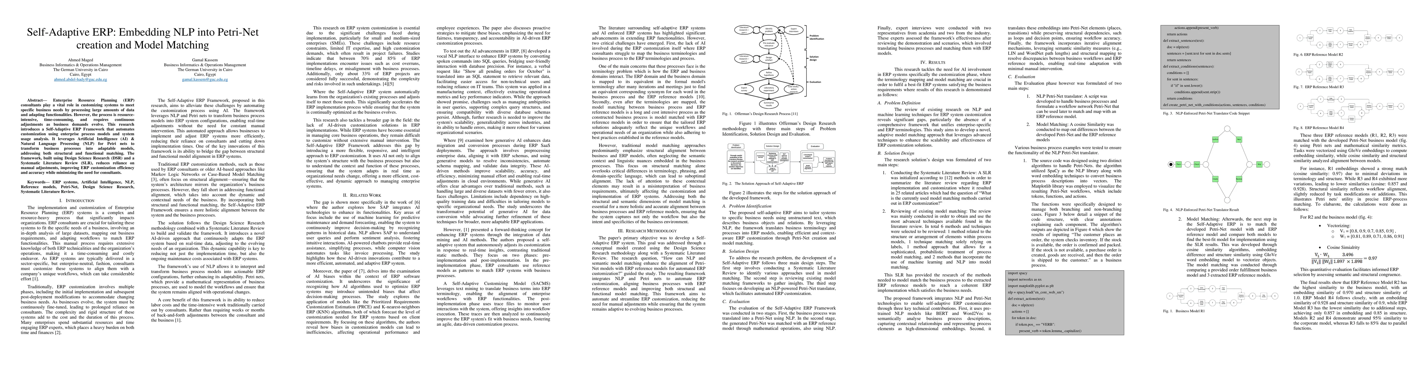 Thumbnail for Self-Adaptive ERP: Embedding NLP into Petri-Net creation and Model
  Matching