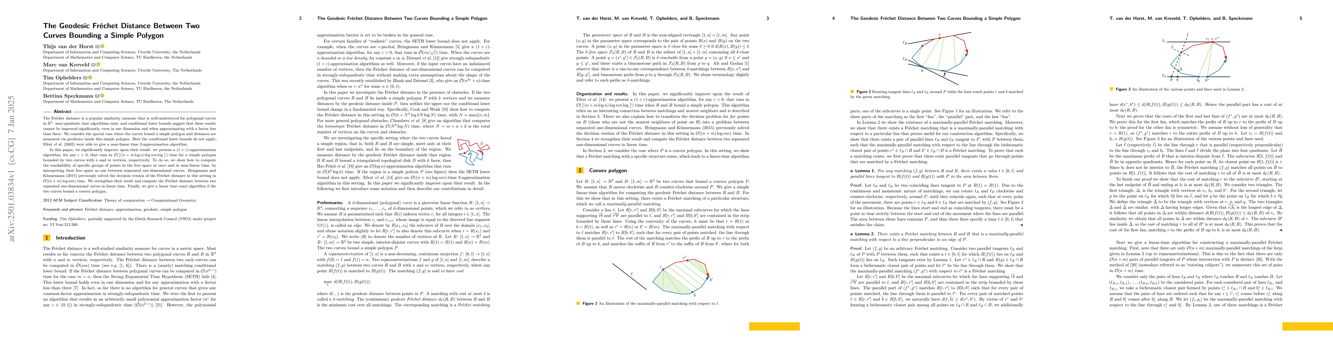 Thumbnail for The Geodesic Fréchet Distance Between Two Curves Bounding a Simple
  Polygon