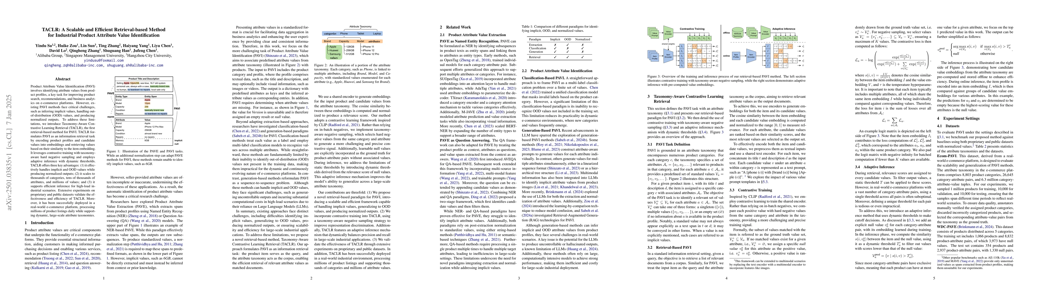 Thumbnail for TACLR: A Scalable and Efficient Retrieval-based Method for Industrial
  Product Attribute Value Identification