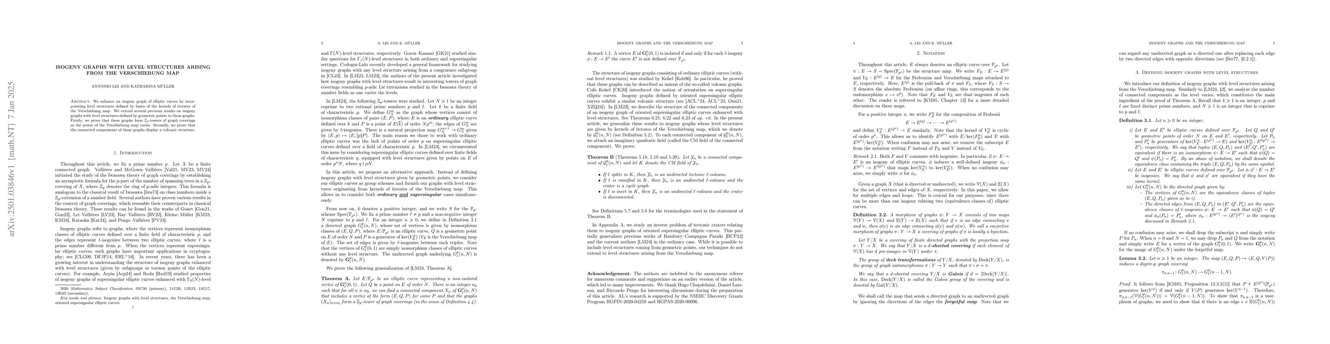 Thumbnail for Isogeny graphs with level structures arrising from the Verschiebung map