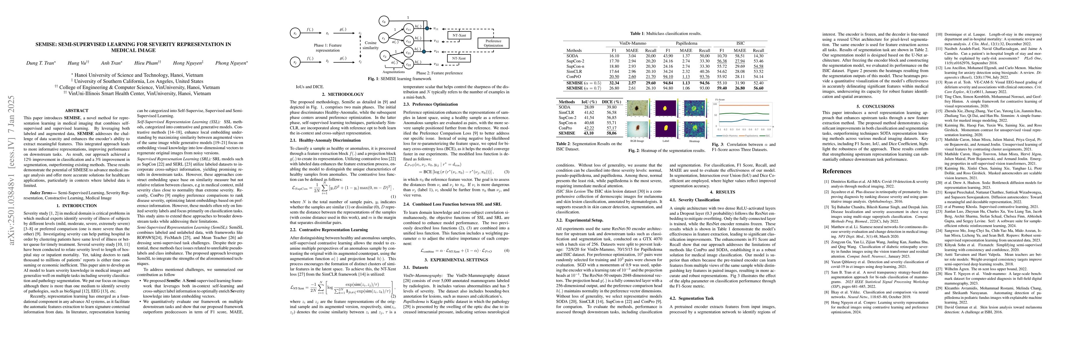 Thumbnail for Semise: Semi-supervised learning for severity representation in medical
  image